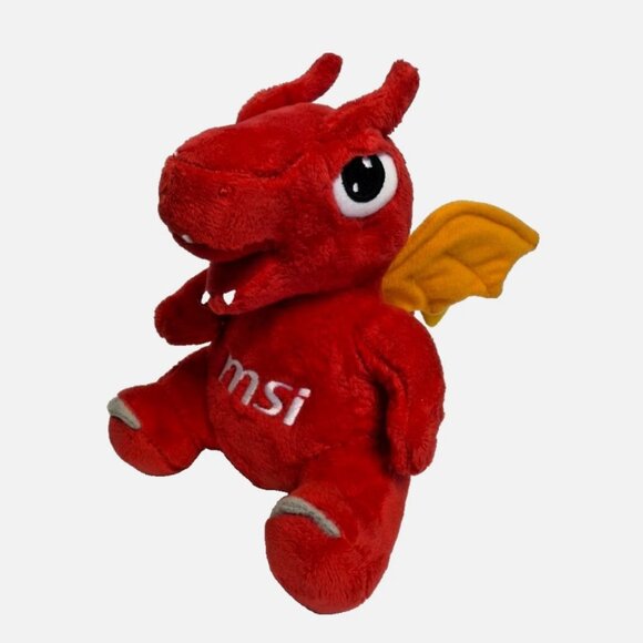 MSI Gaming Micro-Star International Red Dragon Plush Promo Gaming Swag 6 inch - Picture 1 of 5